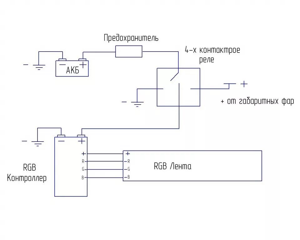 Подключение ленты через кнопку ▒ ▓ 79. Подсветка дна ▓ ▒ - Lada 21102, 1,5 л, 2004 года аксессуары DRIVE2