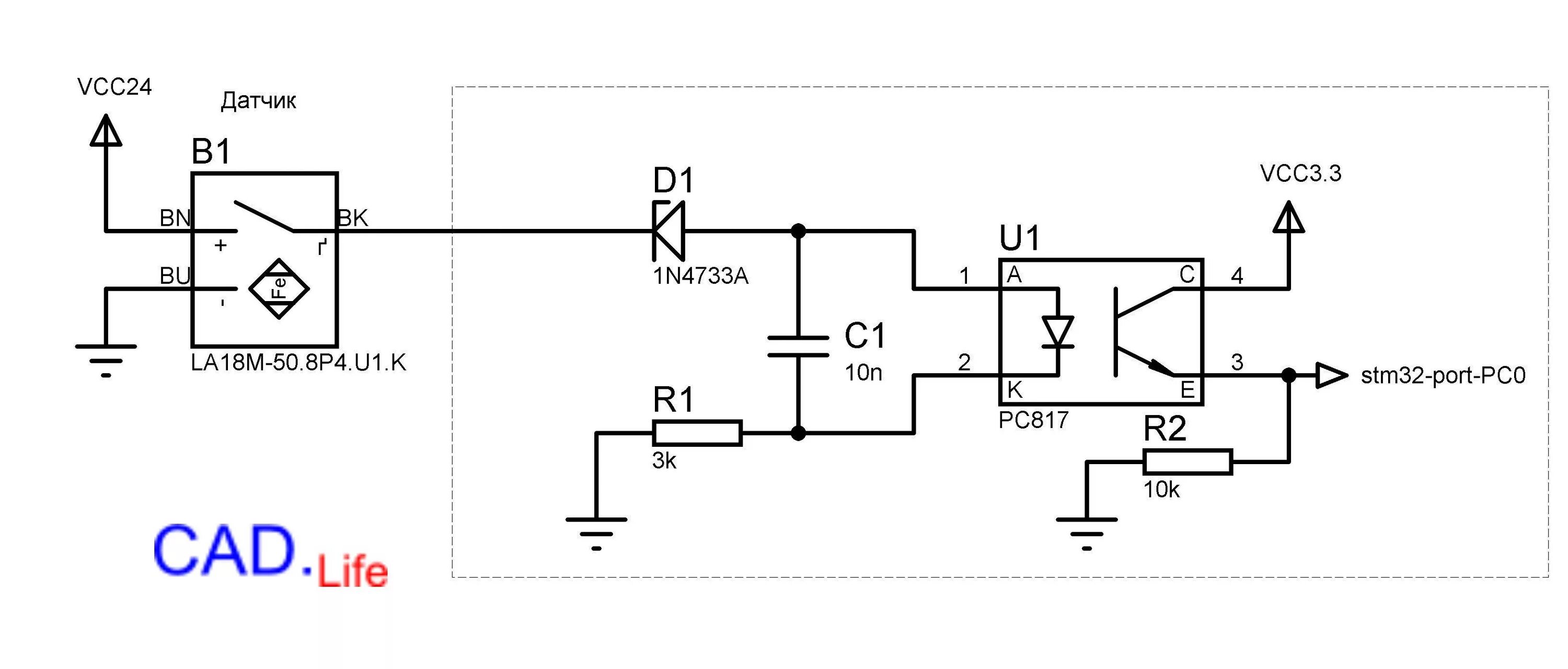 Подключение линейного датчика Engio.ru STM32 Подключаем к микроконтроллеру STM32 бесконтактный индуктивный дат