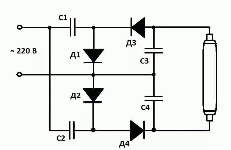 Подключение люминесцентной лампы без дросселя Форум РадиоКот :: Просмотр темы - Как подключить лампу от ЖК монитора к 220