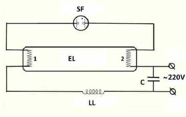 Подключение люминесцентной лампы без дросселя Ответы Mail.ru: Почему в схеме с дросселем люминесцентные лампы "умирают" так: п