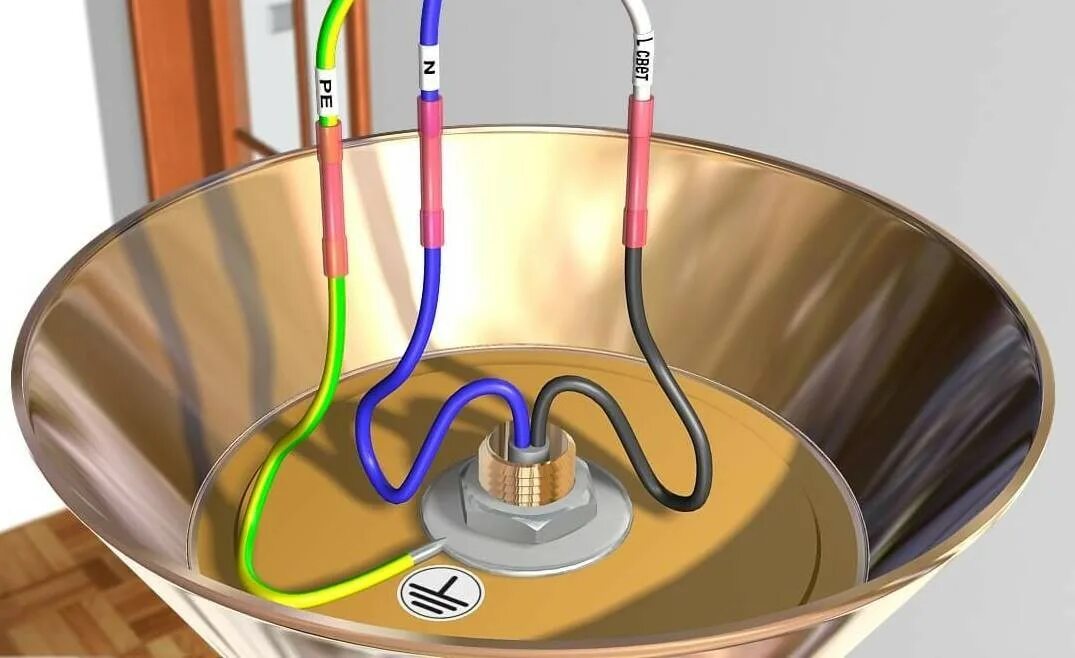Подключение люстры с тремя проводами Нужно ли заземлять приборы освещения: лампы, люстры, фонари ichip.ru