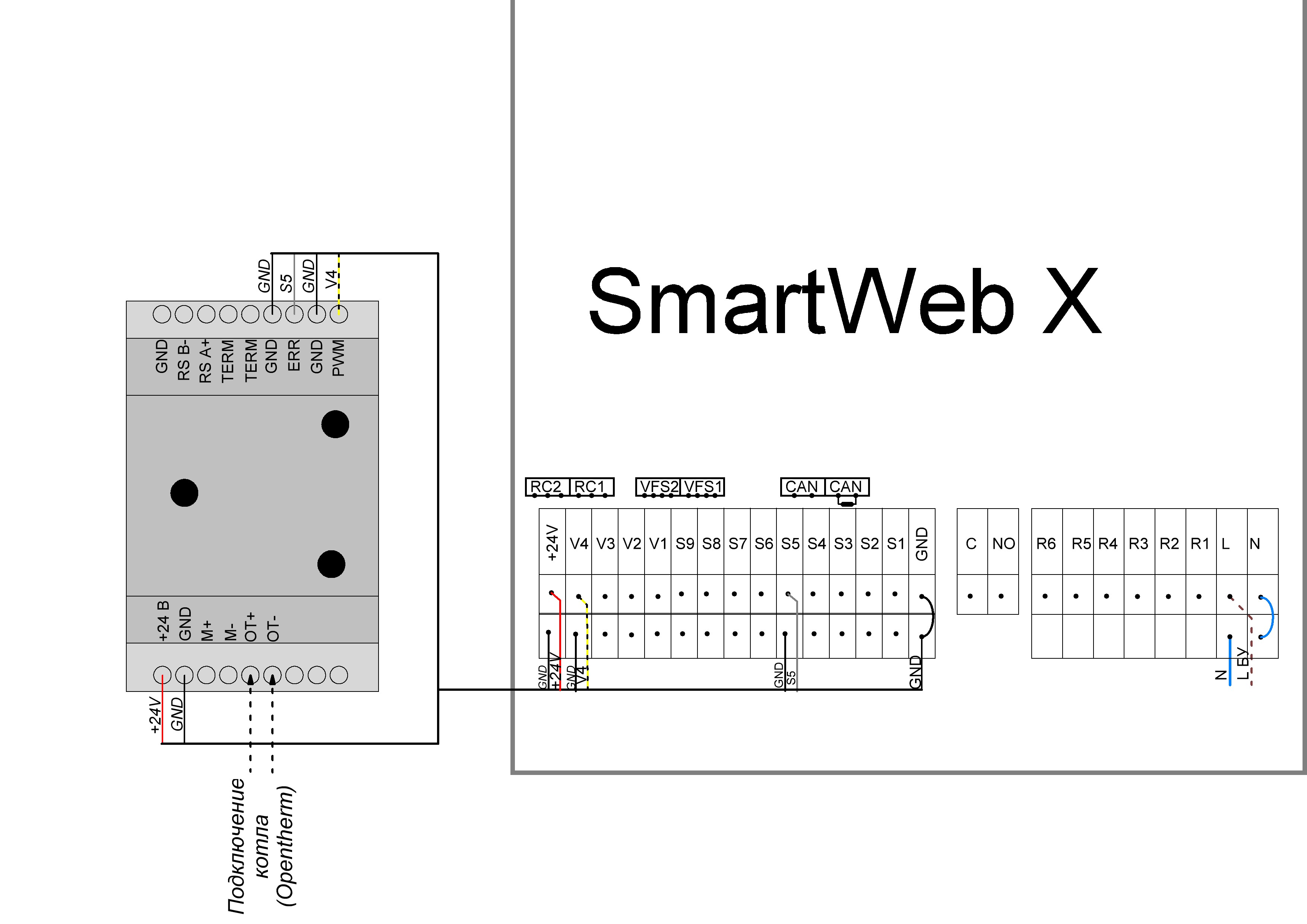 Подключение m 2 каталог:автоматика:управление:smartweb:opentherm_pwm_rtu