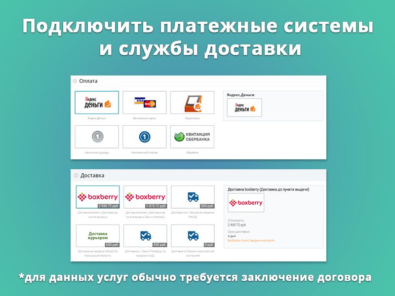 Подключение магазинов к платежным системам Якушоп - крутой интернет-магазин - купить готовое решение Битрикс