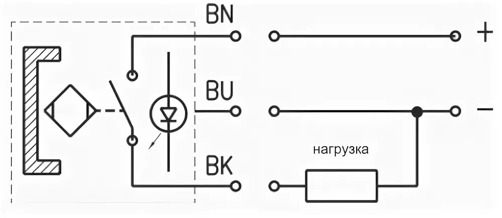 Подключение магнитного датчика Датчики положения. Серии CST, CSV, CSH