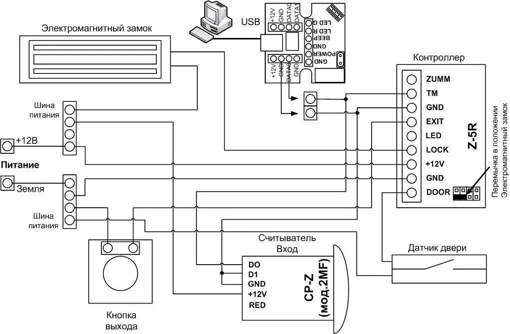 Подключение магнитного замка на дверь с контроллером Контроллер для электромеханического замка фото - DelaDom.ru