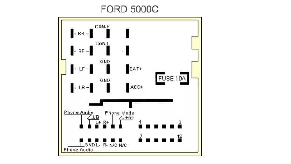 Подключение магнитолы 6000cd Автомагнитола FORD 5000C - DRIVE2