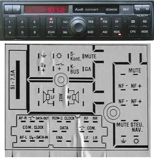 Подключение магнитолы ауди а4 Ⓐ Ⓤ Ⓓ Ⓘ ⇒ Разблокировка автомагнитолы Ауди (обновлено) Распиновка - Audi A6 (C4)