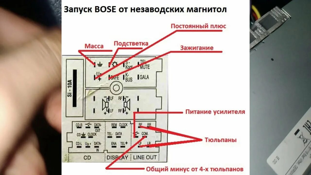 Подключение магнитолы ауди а4 б6 Подключение магнитолы к Bose\\ Audi A4\ A6,passat b5\ Skoda 2020! - YouTube