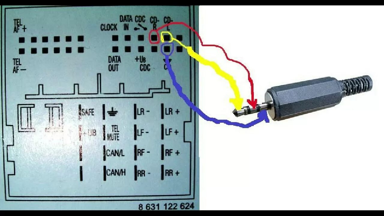 Подключение магнитолы aux cablu auxiliar passat b6 - YouTube