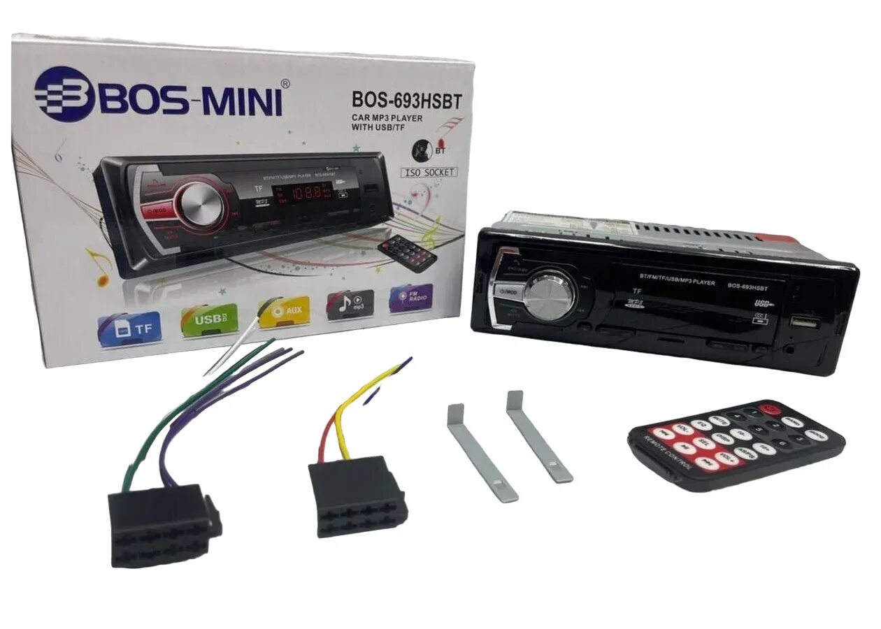 Подключение магнитолы boss mini Магнитола BOSS-MINI BOS-693HSBT AliExpress