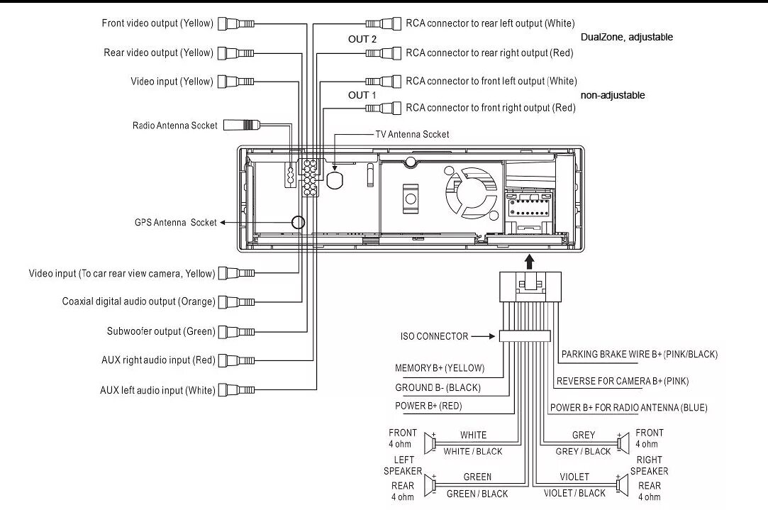 Распиновка HYUNDAI H-CMD 7080 Форум по ремонту Monitor