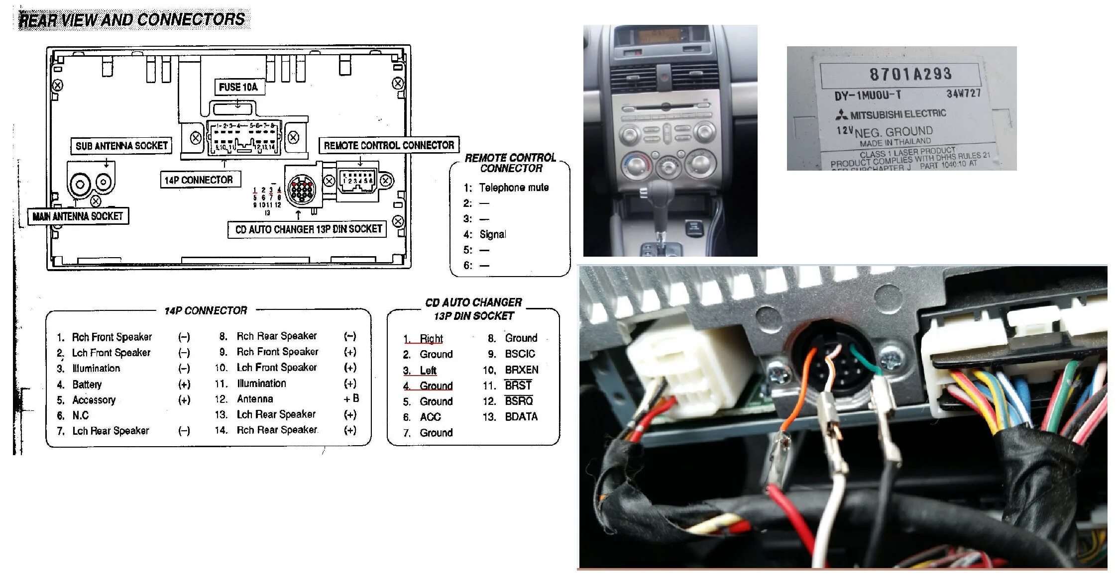 Подключение магнитолы mitsubishi Rockford Fosgate Wiring Diagram