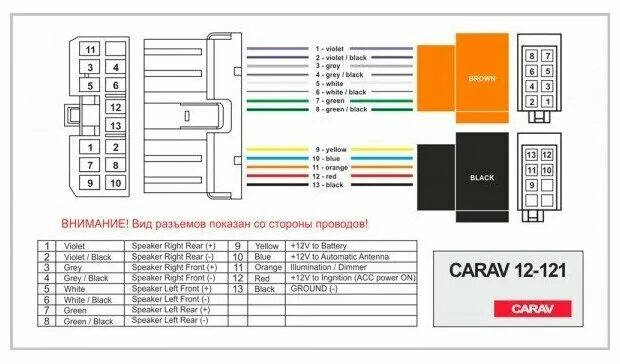 Подключение магнитолы нексия Штатный ISO-переходник для а/м SUBARU 1992+ / RENAULT Traffic 2014+ CARAV 12-121