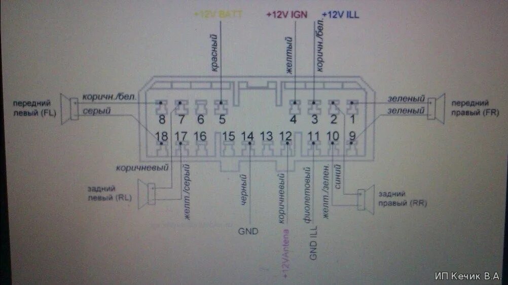 Подключение магнитолы нексия схема Распиновки автомагнитол