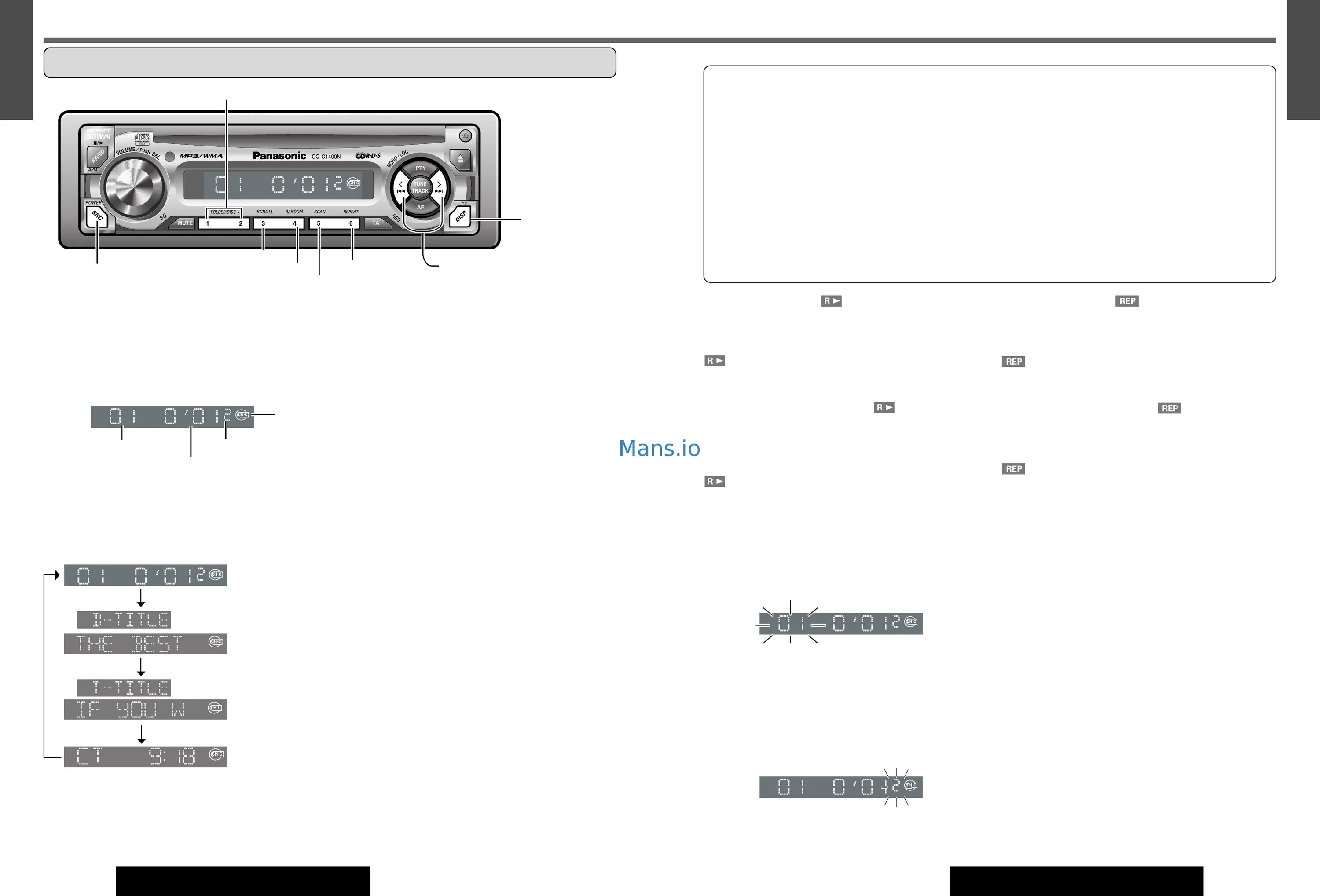 Подключение магнитолы панасоник Panasonic CQ-C1300GN 12/19 Cd changer contro