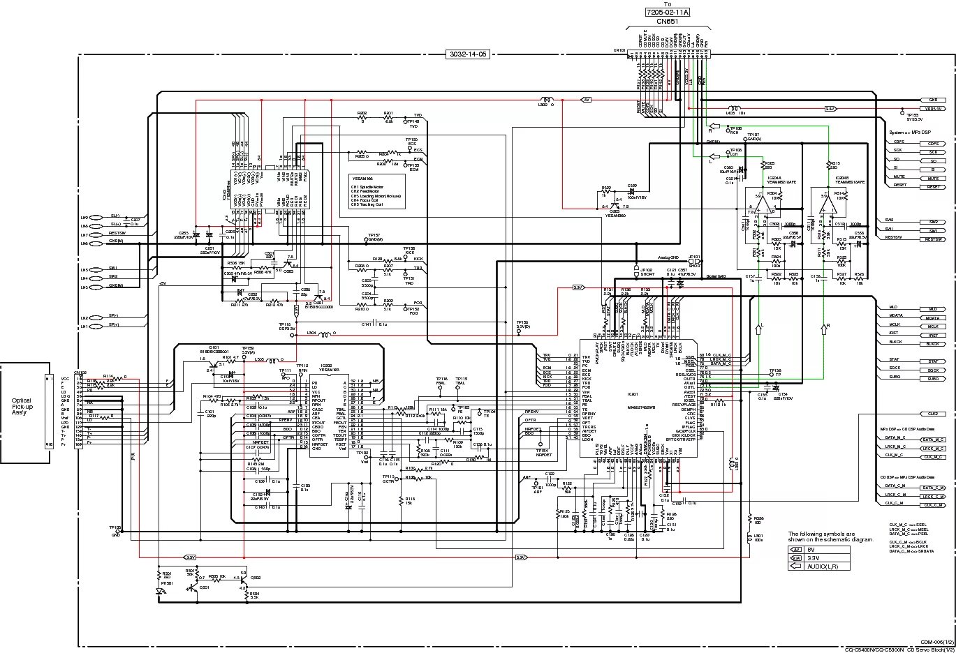 Подключение магнитолы панасоник схема PANASONIC CQ-C5300N SCH Service Manual download, schematics, eeprom, repair info