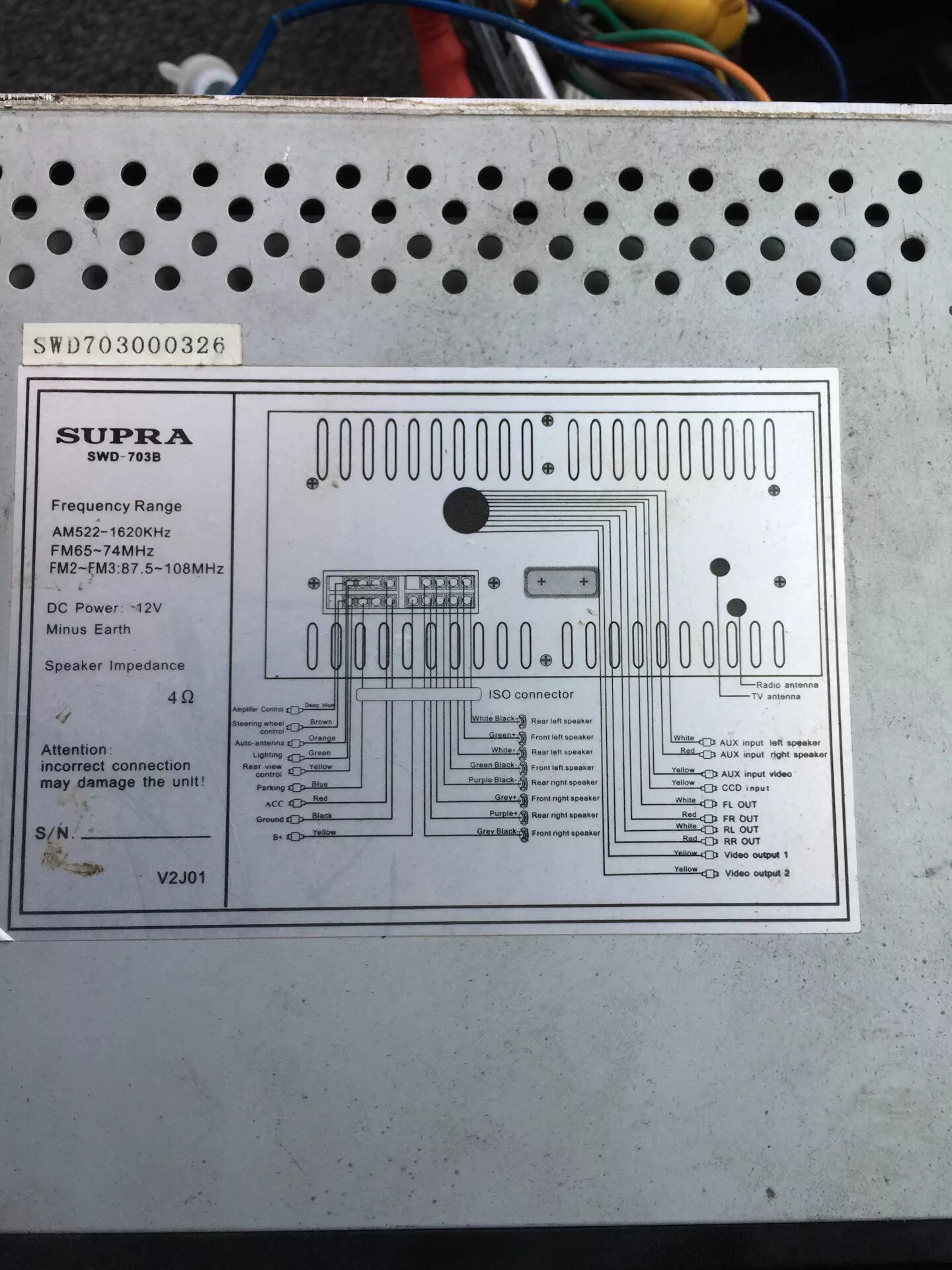 Подключение магнитолы supra Supra SWD-703b - Mitsubishi Pajero (2G), 2,8 л, 1997 года автозвук DRIVE2