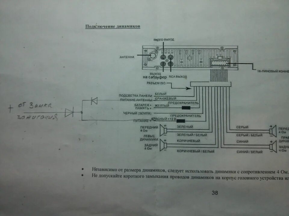 Подключение магнитолы в калину Подключение магнитолы - Lada Калина универсал, 1,6 л, 2010 года электроника DRIV