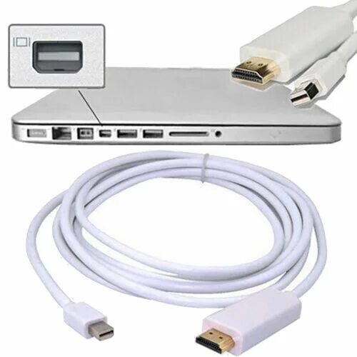 Подключение макбук к телевизору hdmi Useful Thunderbolt Mini DisplayPort DP to HDMI Adapter Cable for Mac Macbo m' eB