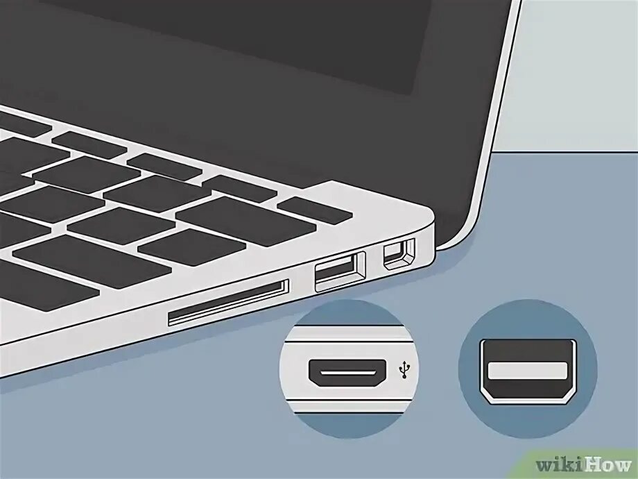 Подключение макбука к телефону Een MacBook Air aansluiten op een monitor - wikiHow