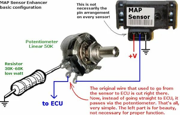 Подключение мап 4 Map Sensor Mod / modificar MAP/MAF ahorro de combustible Map sensor, Electrical 