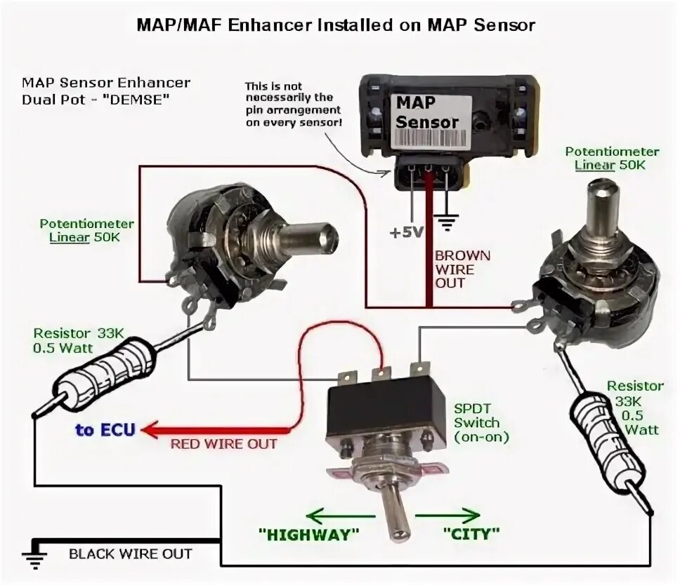 Подключение мап 4 Корректор ДАД (MAP sensor enchancer ) Часть 1 - DRIVE2