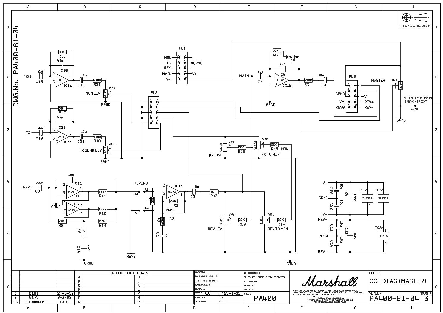 Подключение маршал 4 MARSHALL 20W 2022 SCH Service Manual download, schematics, eeprom, repair info f