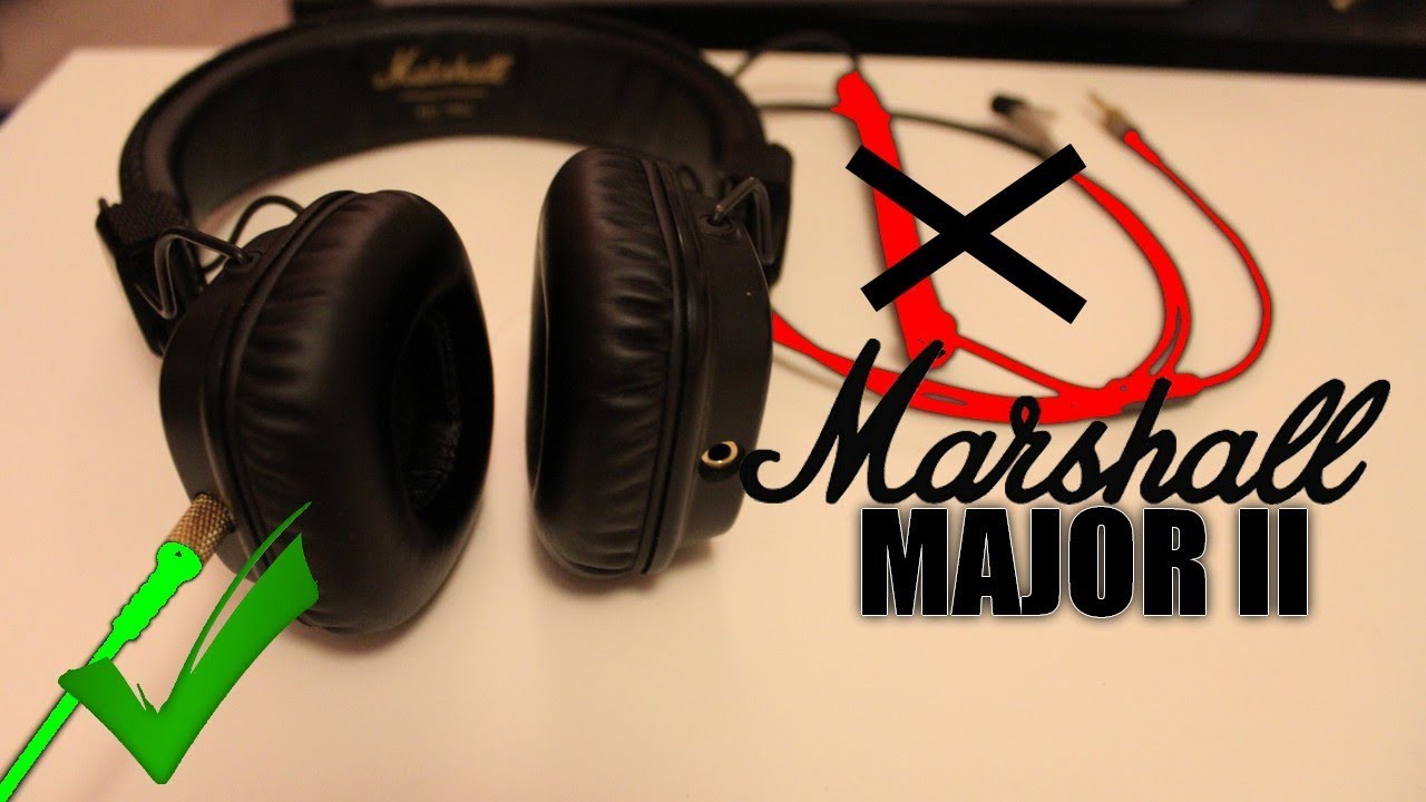 Подключение маршал мажор 4 Changer le cable d'un MARSHALL MAJOR II + sac - YouTube