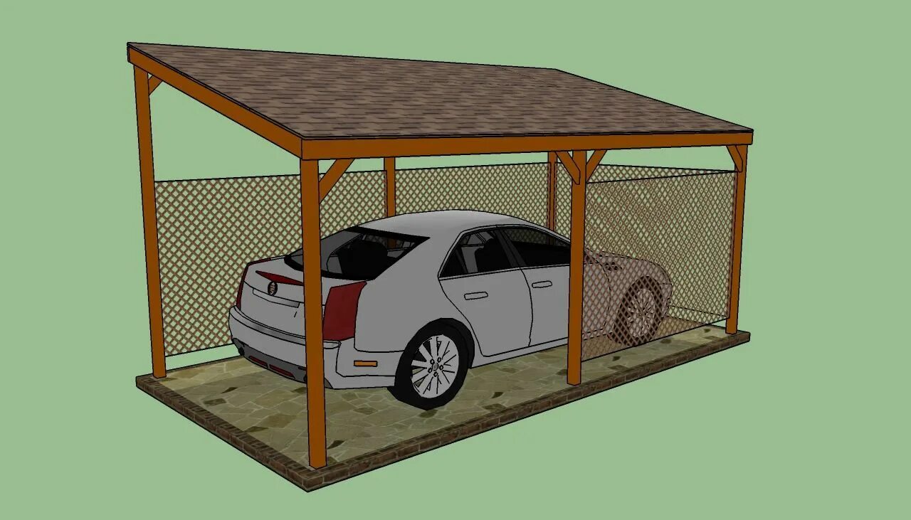 Подключение машины на даче How to build a lean to carport - adding a space to the bungalow garage Building 