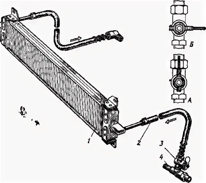 Подключение масляного радиатора газ 53 Рис. 34. Масляный радиатор ГАЗ-24