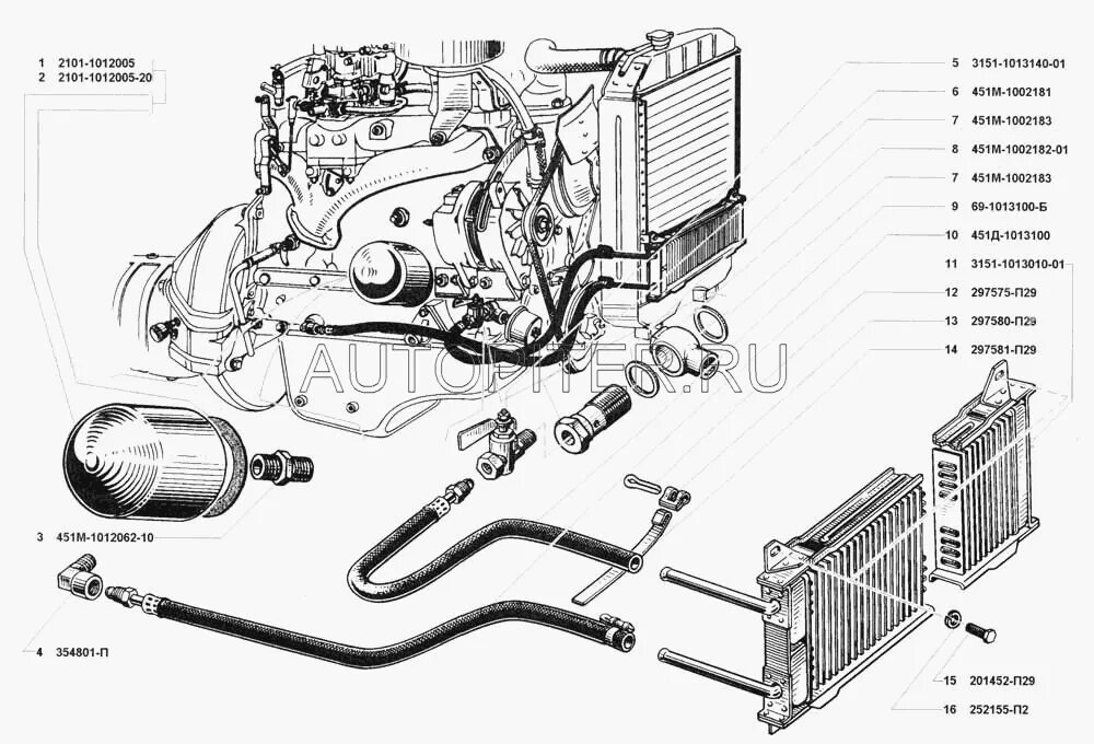 Подключение масляного радиатора уаз Купить Фильтр масляный УАЗ, ГАЗ (АДС) 2101-1012005 21011012005 Уаз цена в интерн