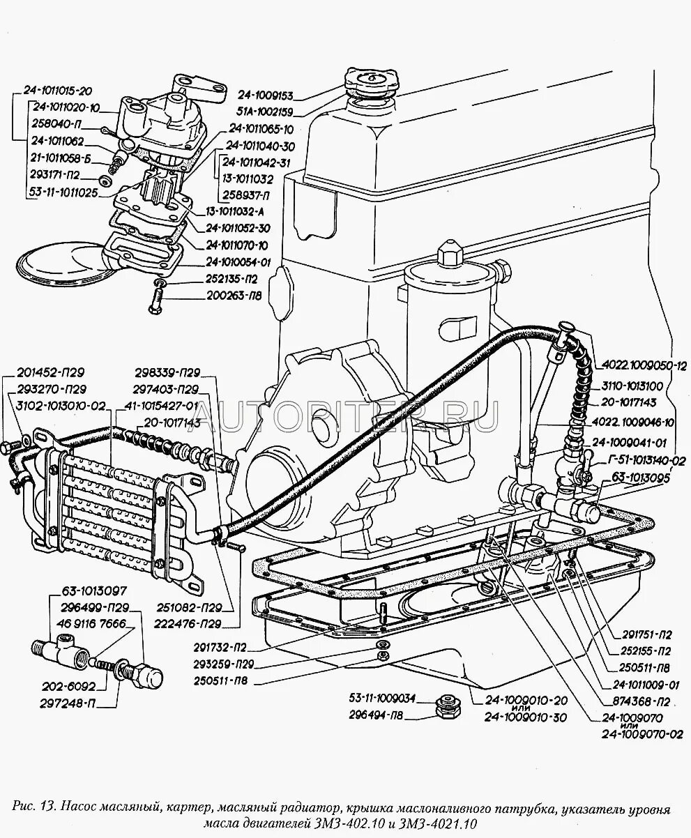 Подключение масляного радиатора змз 406 шланги масляного радиатора мерседес бенц