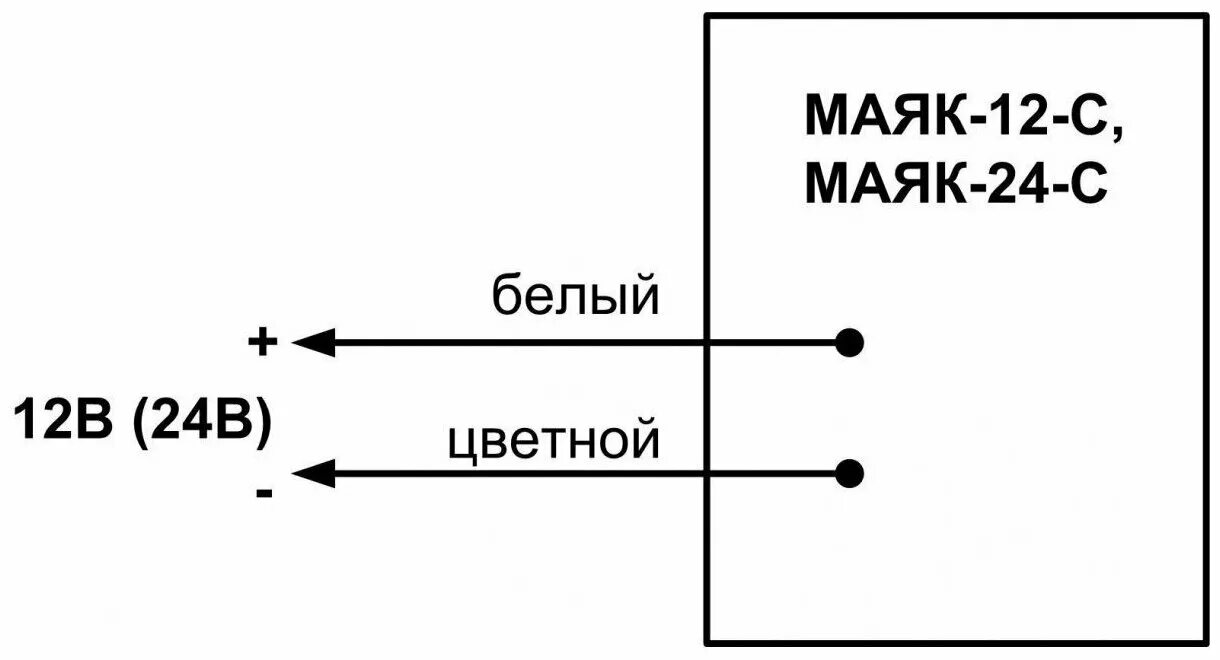 Подключение маяк 3м к сигнал 10 Оповещатель световой Электротехника и Автоматика МАЯК-12-С - купить в интернет-м