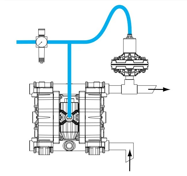 Подключение мембранного насоса Установка и первый запуск мембранного пневматического насоса - ХимТех
