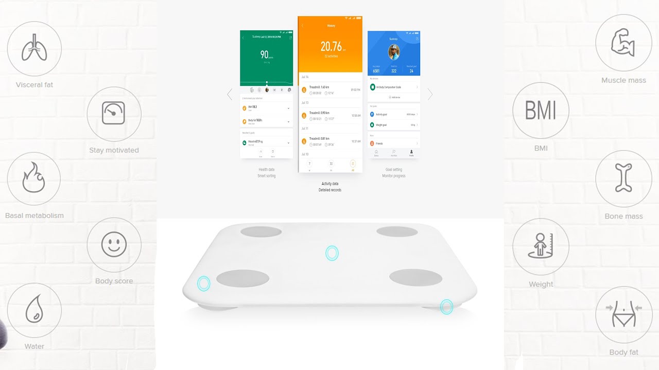 Подключение mi body scale 2 Xiaomi Mi Body Composition Scale 2 SLEEK DESIGN - YouTube