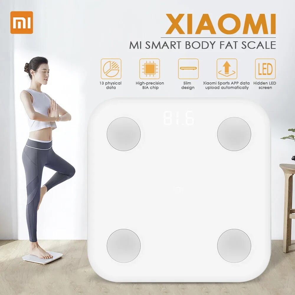 Подключение mi body scale 2 Xiaomi Smart Body Fat Composition Scale 2 Bluetooth 5.0 Balance Test 13 Body Dat