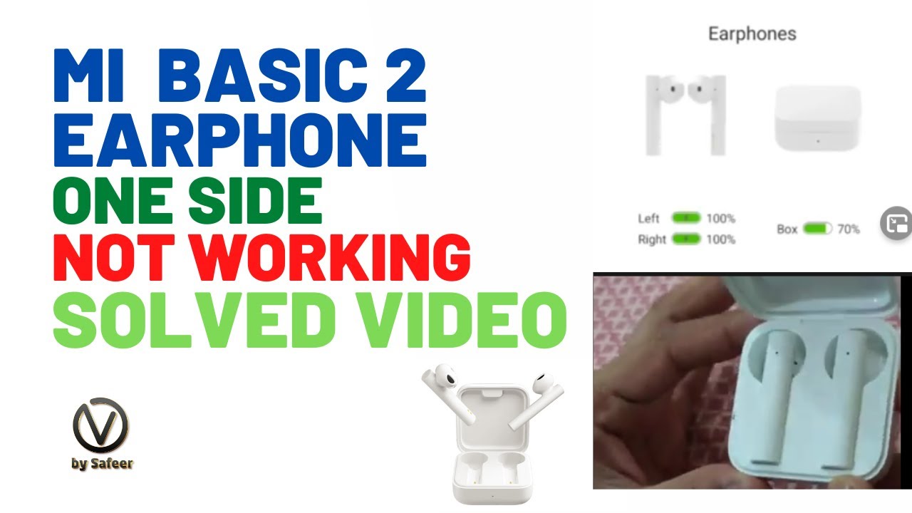 Подключение mi earphones 2 Fixed MI True wireless earphones 2 basic one side not working with video - YouTu