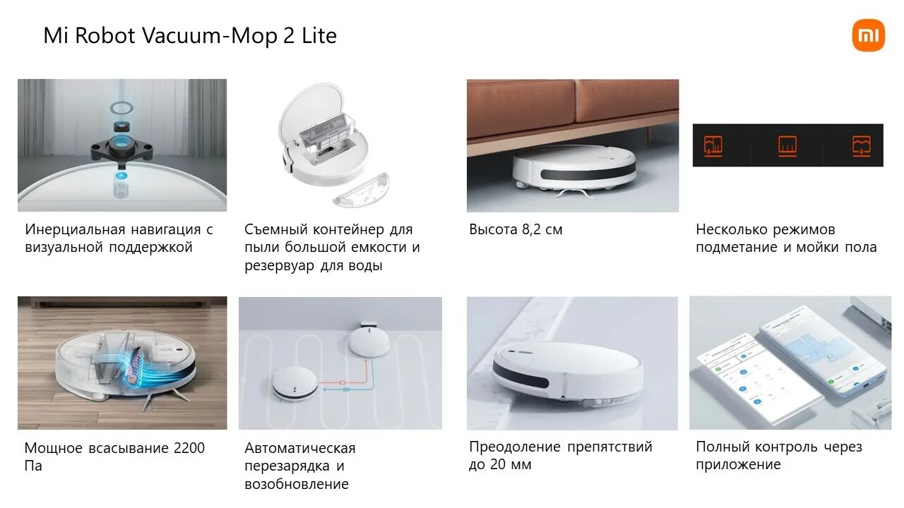 Подключение mi vacuum mop 2 Робот-пылесос Mi Robot Vacuum-Mop 2 Lite RU MJSTL (BHR5959RU) - SmartSpace