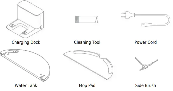 Подключение mi vacuum mop 2 dreame D9 Robot Vacuum Cleaner User Manual