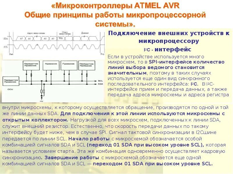 Подключение микропроцессорных устройств Микроконтроллеры ATMEL AVR. Общие принципы работы микропроцессорной системы - пр