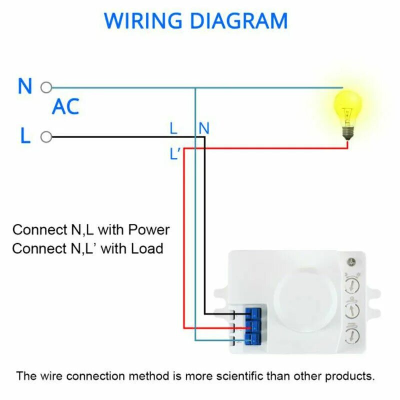 Подключение микроволнового датчика движения Microwave Sensor Switch 5.8ghz HF 220V LED 360 Degree Radar Motion Body Sen;; eB