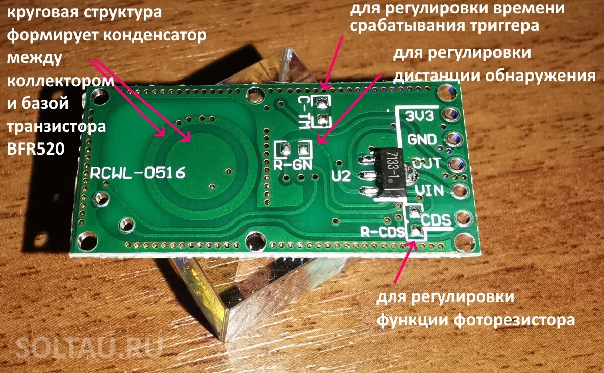 Подключение микроволнового датчика движения rcwl 0515 Как подключить датчик RCWL-0516 к Arduino - Блог об Arduino, ПЛИС и современных 