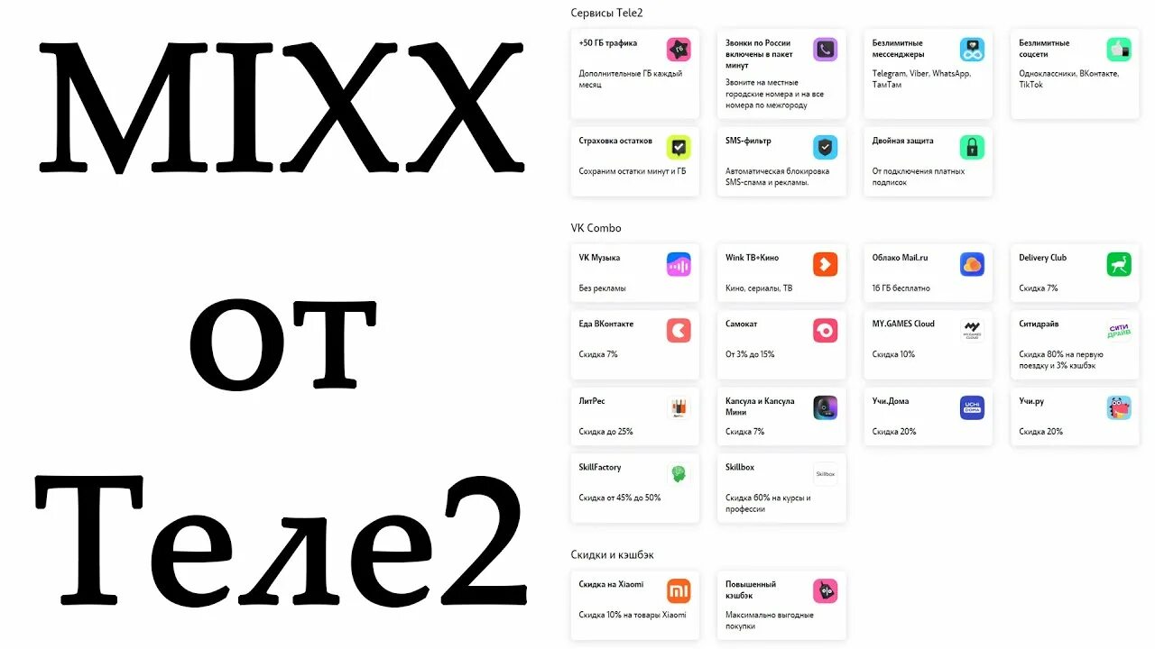 Подключение микс теле 2 Новая мультиподписка MIXX от Теле2. Что даёт и сколько стоит? - YouTube