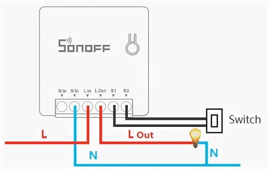 Подключение mini smart switch к выключателю схема sonoff mini r2 wifi Gran venta - OFF 76