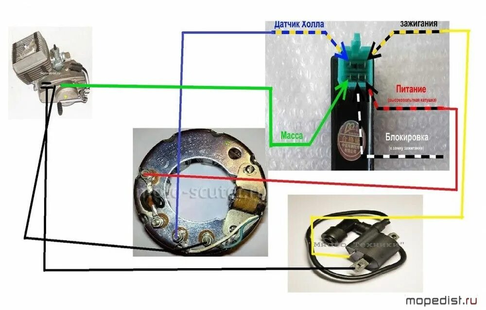 Подключение минского зажигания Мински и Восходы с Альфовской электрикой - МОПЕДИСТ.ру - клуб любителей мокиков 