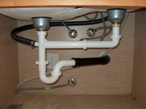 Подключение многофункциональной мойки к воде Need help on single to double vanity drains Terry Love Plumbing ... Double kitch