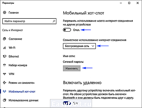 Подключение модемов к windows 10 Как раздать WiFi с ноутбука для других устройств в Windows 10