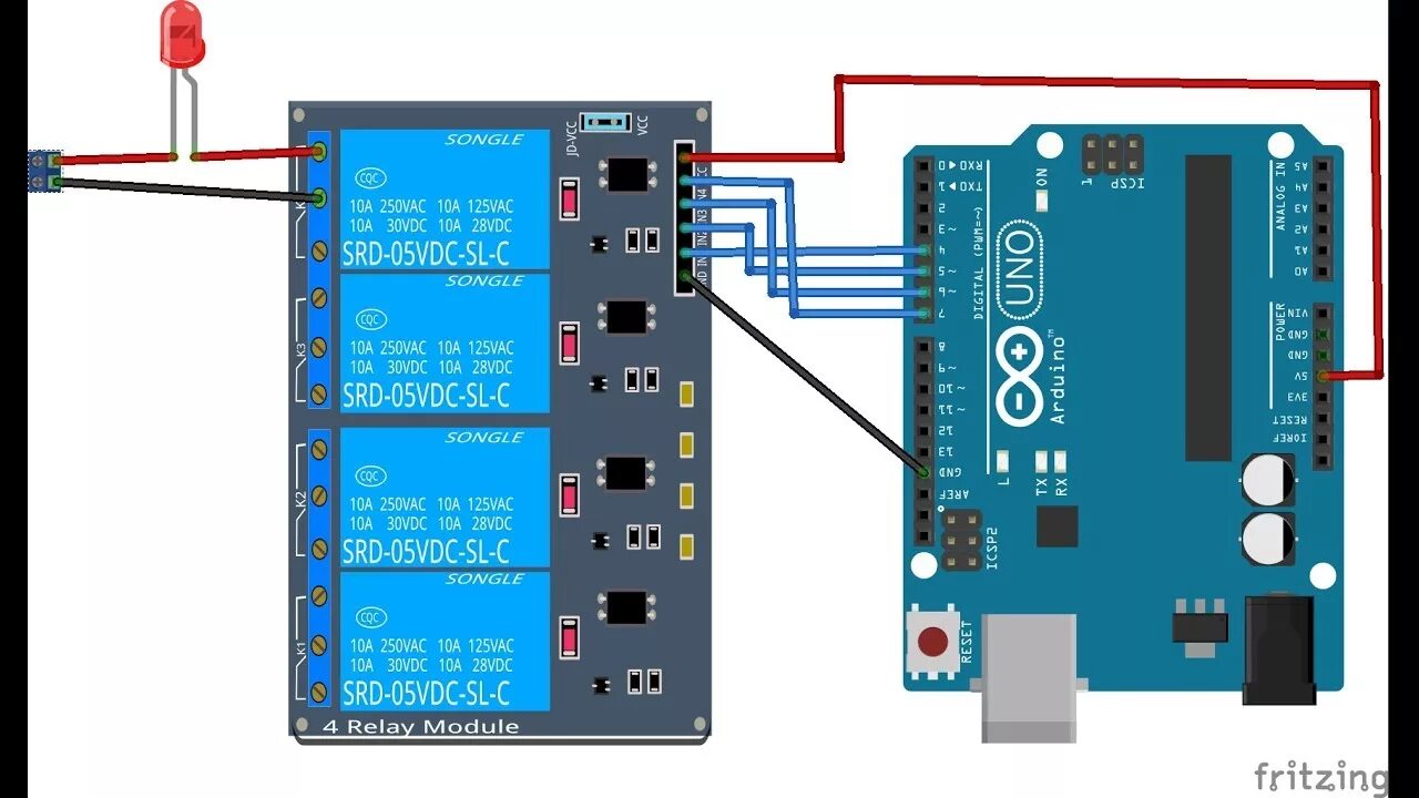 Подключение модульного реле HOW to use 5V 4 Channel Relay Module For PIC ARM DSP AVR MSP430 Blue - YouTube