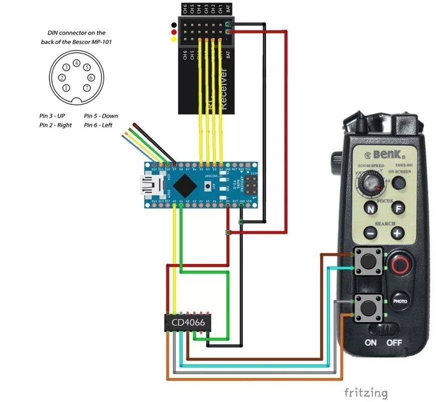 Подключение модуля камеры к ардуино Wireless Arduino controlled PTZ Camera System