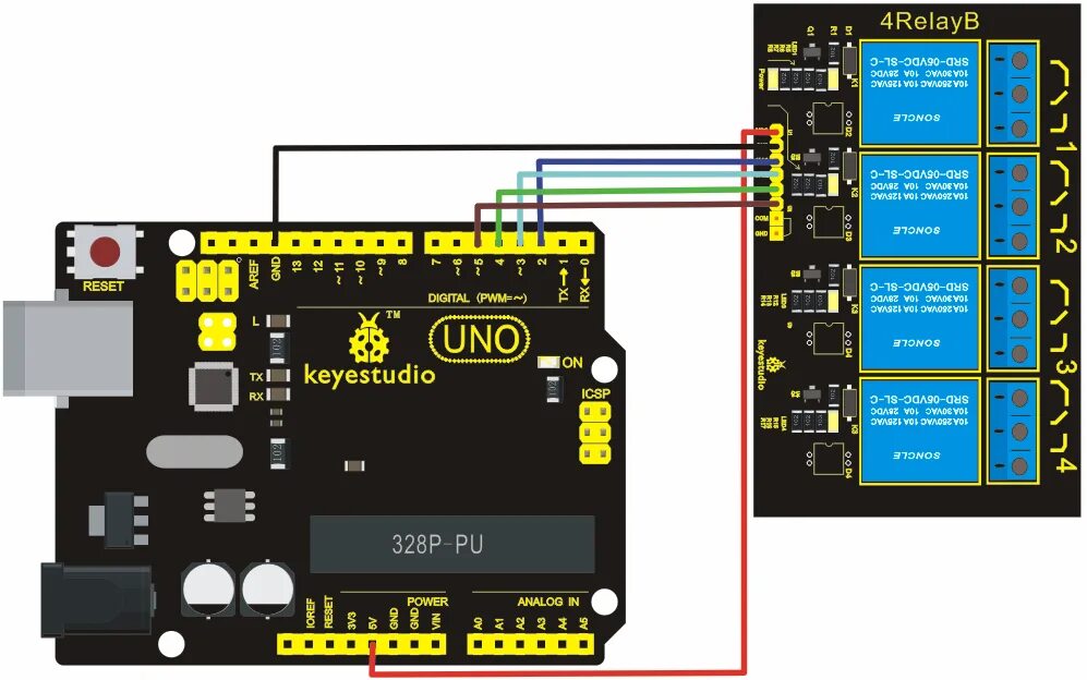 Подключение модуля реле к ардуино Keyestudio 4-channel 5 В Реле Модуль Для Dsp Avr Pic Модуль Arm Реле - Buy Релей